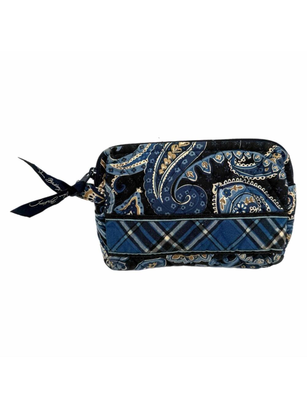 Vintage Vera Bradley Windsor Navy Cosmetic Pouch